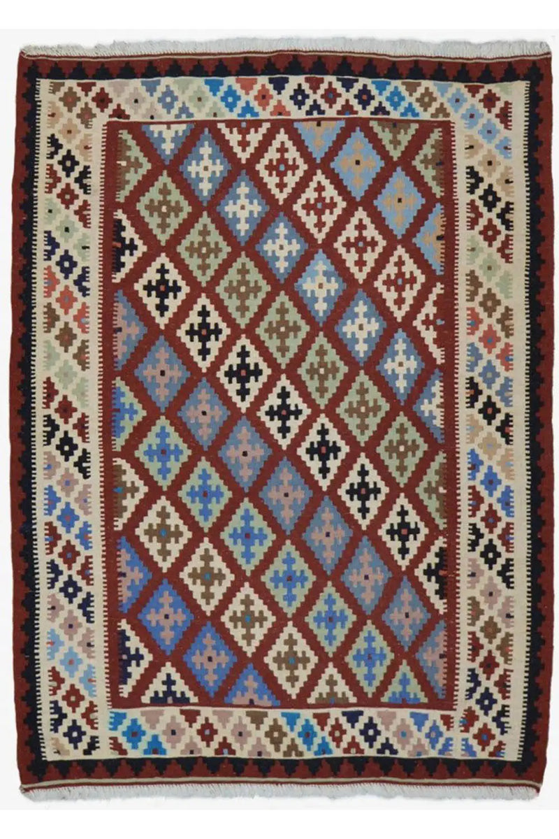 Kilim Qashqai - Multicolor 21PL 151x114cm - German Carpet Shop
