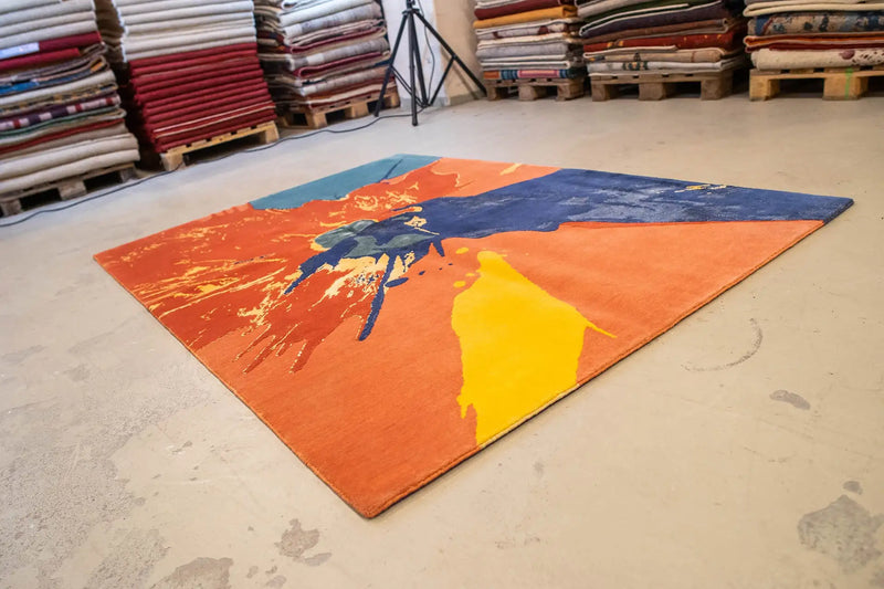 Designer Rug by Pascal Walter - Splash (209x152cm) - German Carpet Shop