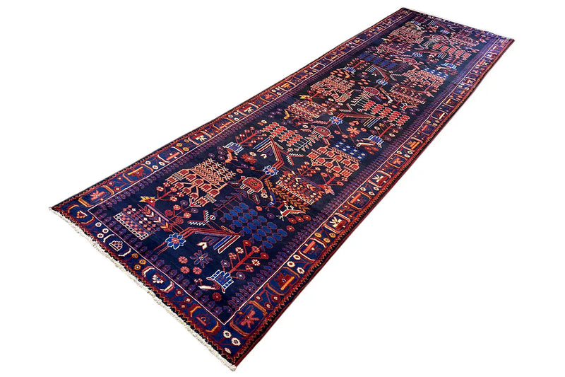Hamadan Läufer - 8968693 (394x114cm) - German Carpet Shop