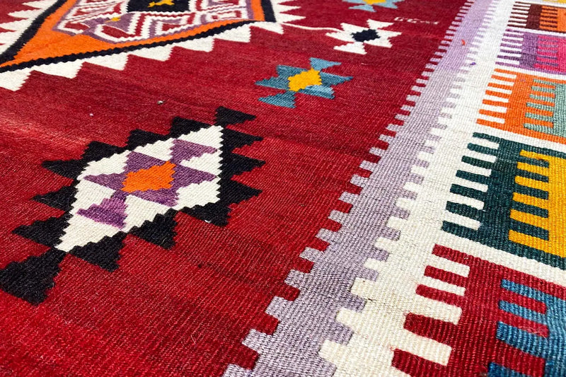 Kilim Qashqai - 24034 (258x162cm) - German Carpet Shop
