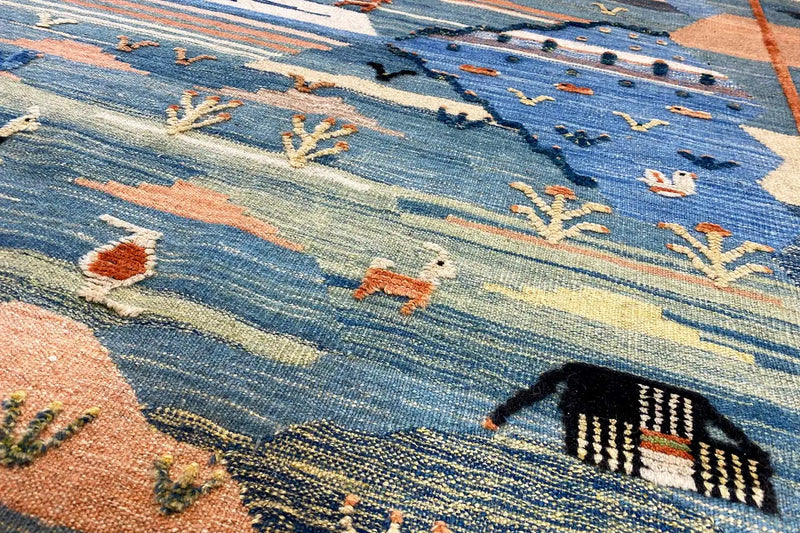 Kilim Qashqai  - 605615 (194x153cm) - German Carpet Shop
