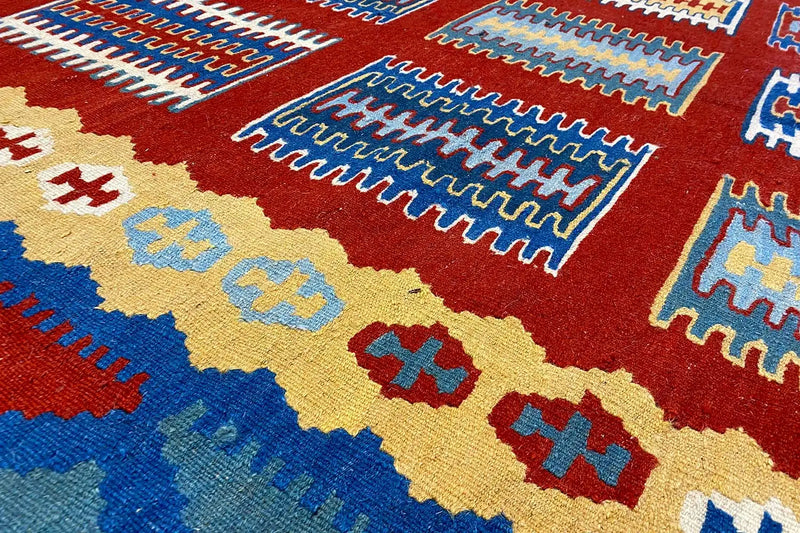 Kilim Qashqai - Multicolor 802424 (237x173cm) - German Carpet Shop