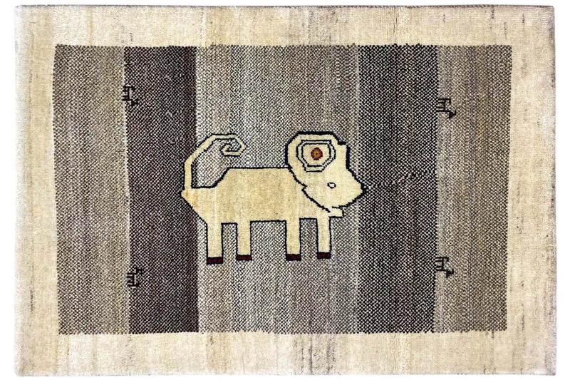 Löwen Gabbeh (120x82cm) - German Carpet Shop