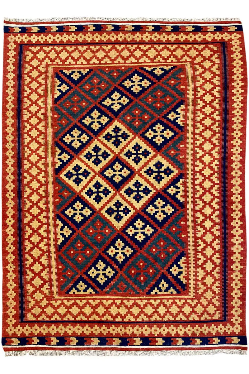 Kilim Qashqai  - 301882 (185x123cm) - German Carpet Shop