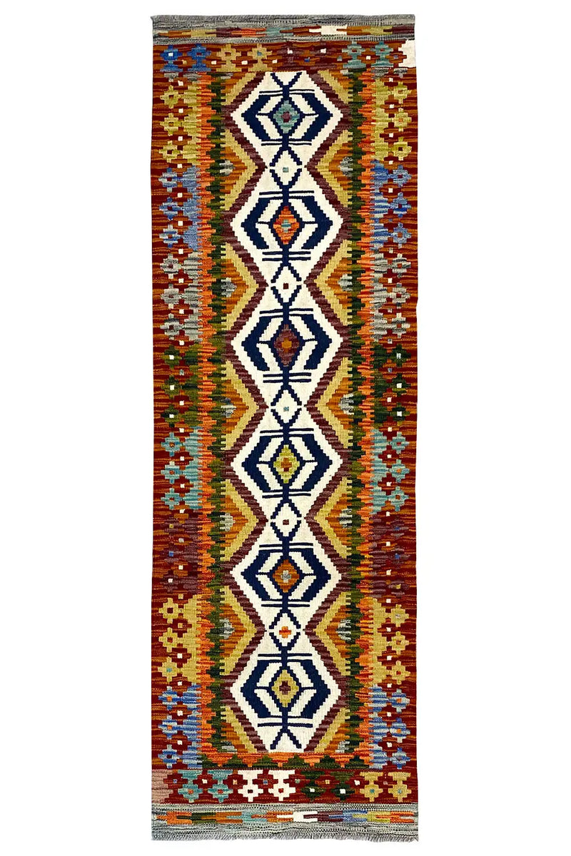 Kelim Afghan Läufer - (197x57cm) - German Carpet Shop