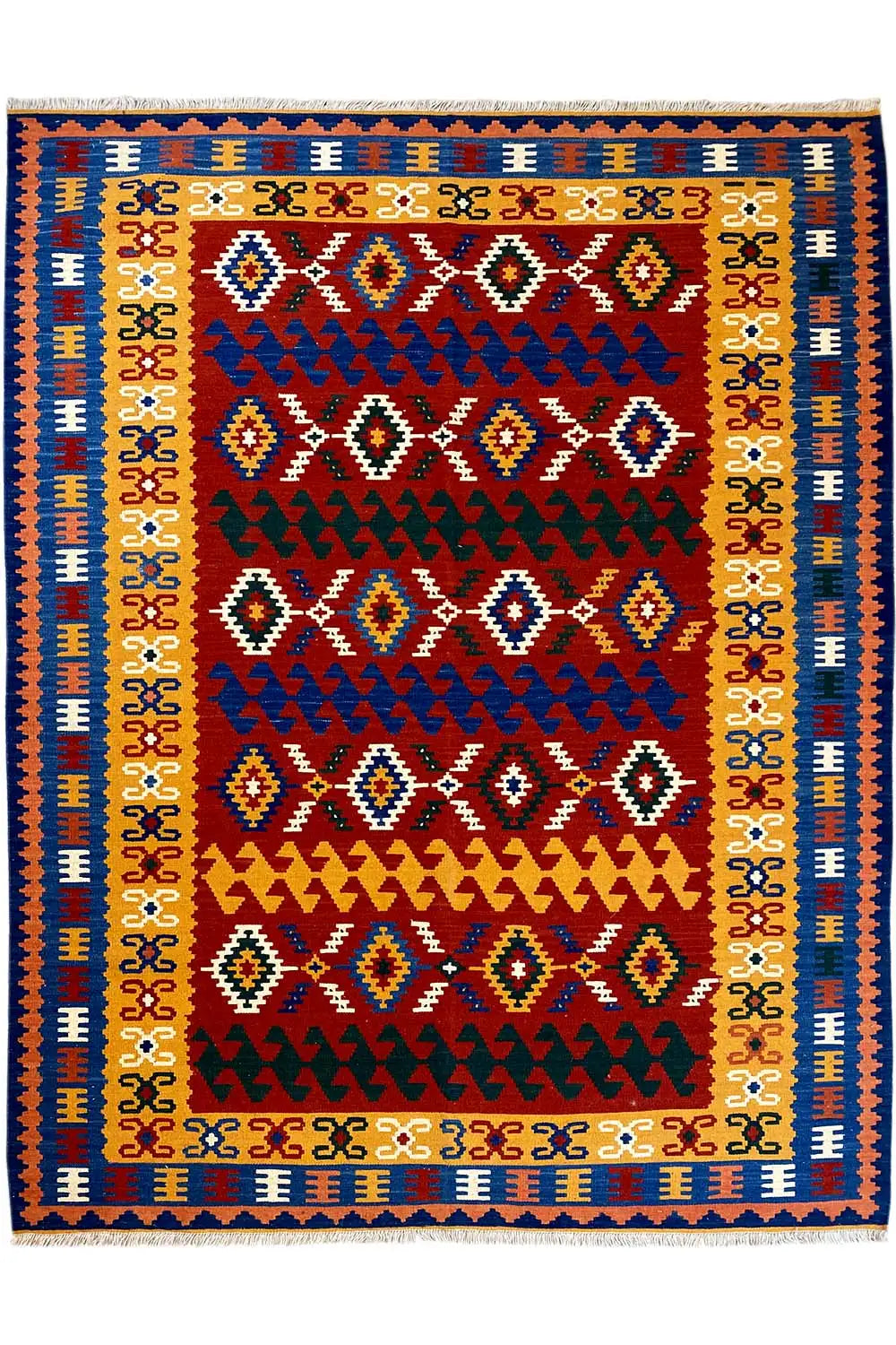 Kilim Qashqai  - 307037 (249x167cm) - German Carpet Shop