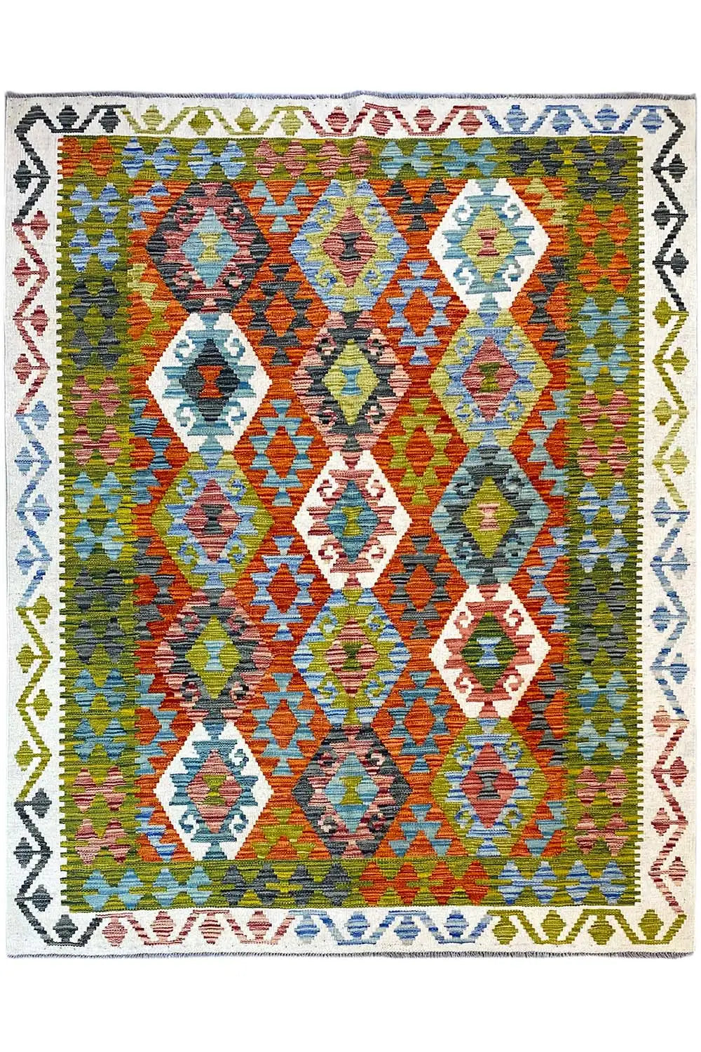 Kelim Afghan - (200x150cm) - German Carpet Shop