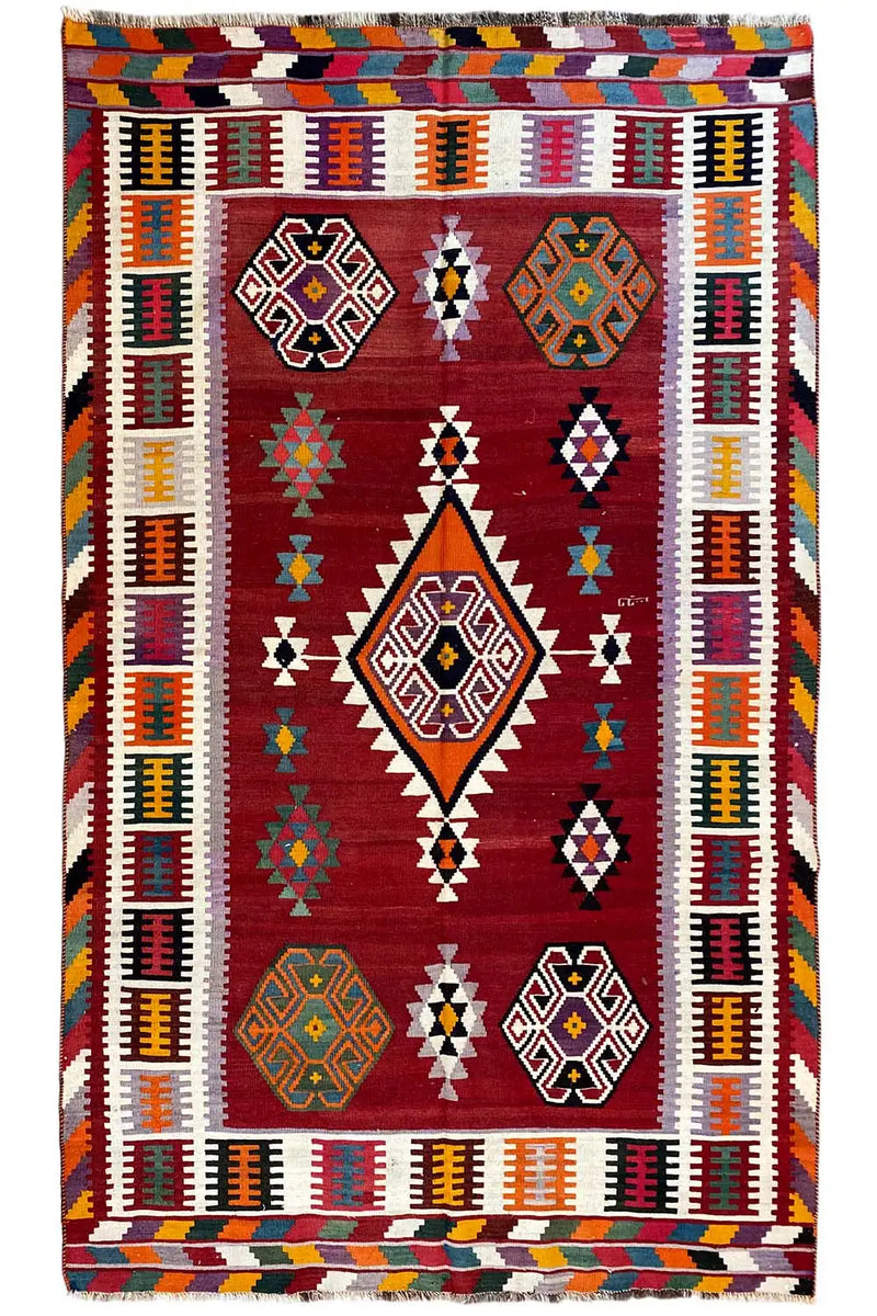 Kilim Qashqai - 24034 (258x162cm) - German Carpet Shop