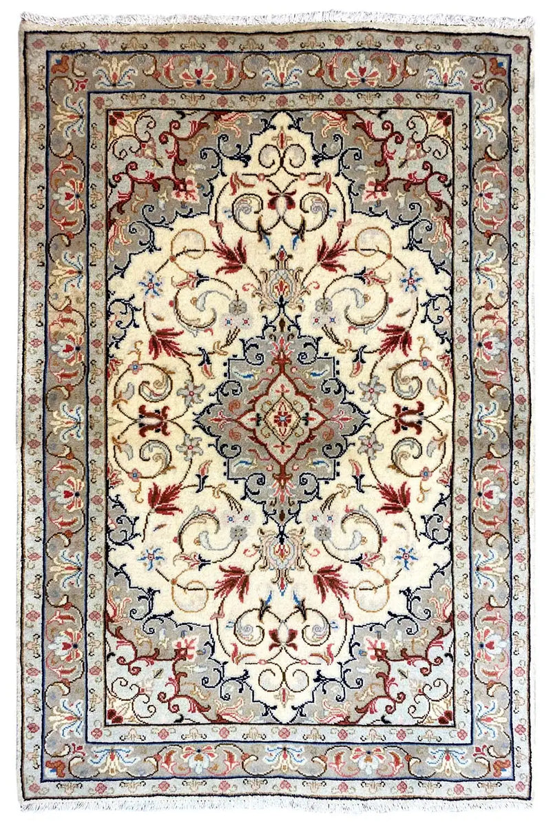 Keshan - Beige (153x105cm) - German Carpet Shop