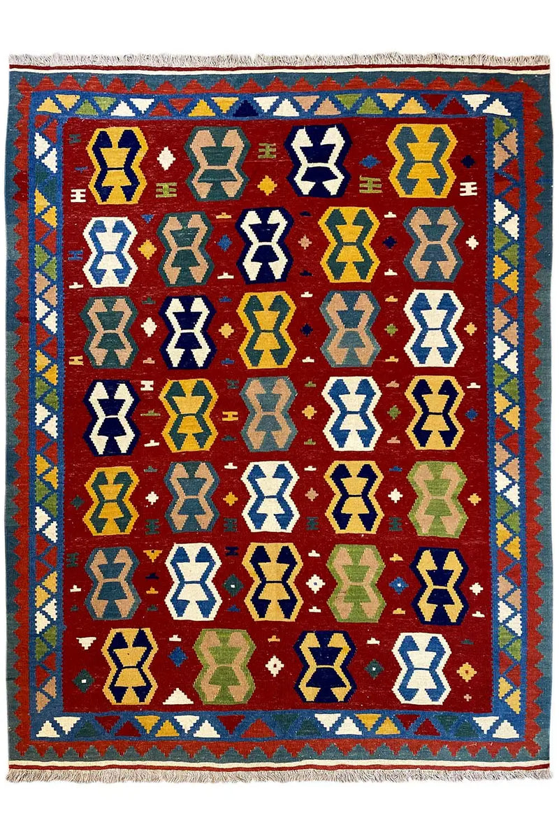Kilim Qashqai  - 802406 (198x158cm) - German Carpet Shop