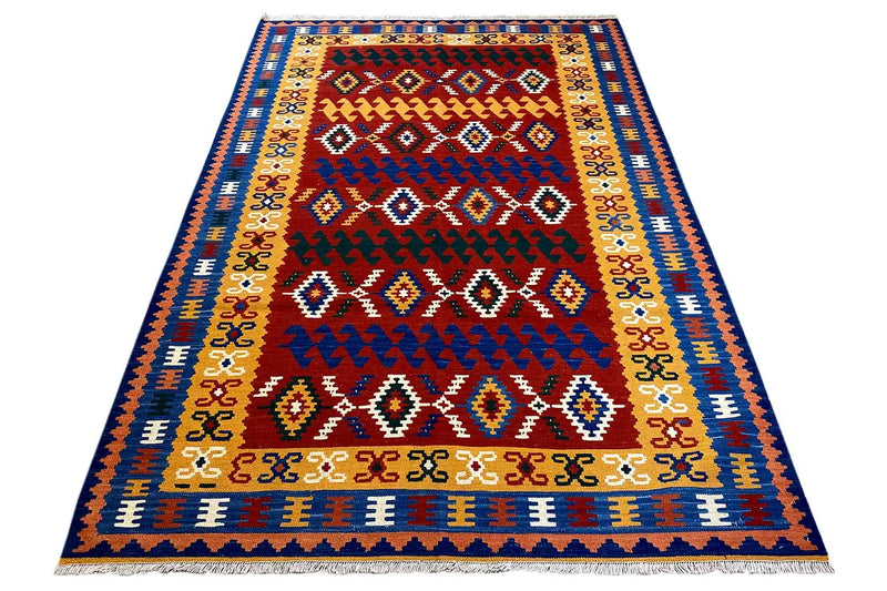 Kilim Qashqai  - 307037 (249x167cm) - German Carpet Shop