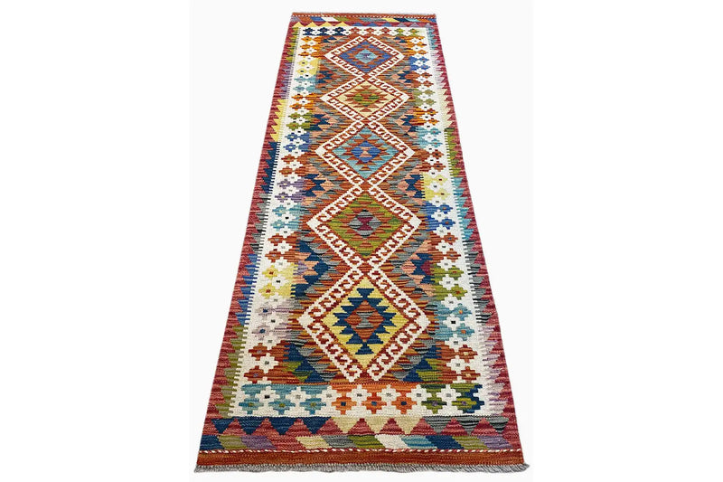 Kelim Afghan Läufer - (192x64cm) - German Carpet Shop