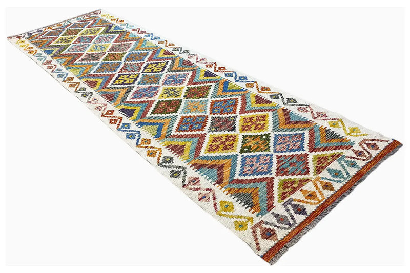 Kelim Afghan Läufer - (245x77cm) - German Carpet Shop