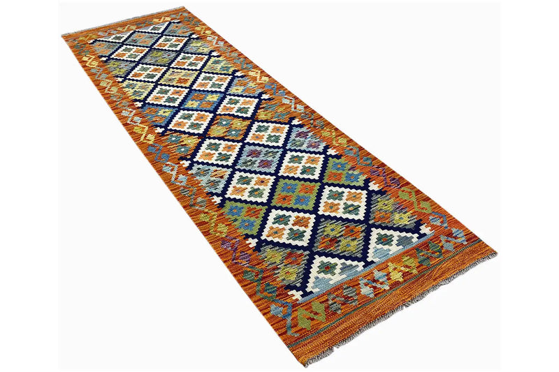 Kelim Afghan Läufer - (204x64cm) - German Carpet Shop