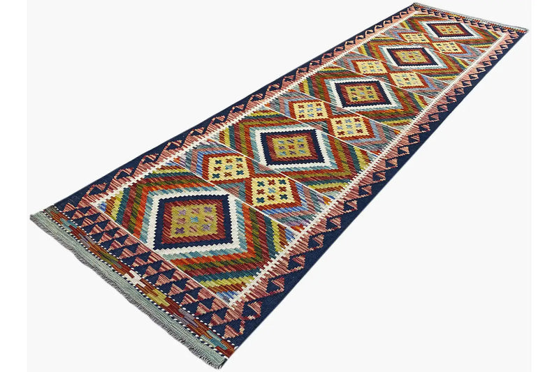 Kelim Afghan Läufer - (291x79cm) - German Carpet Shop