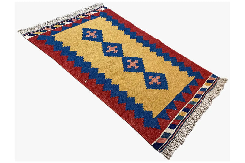 Kilim Qashqai  - 802420 (88X58cm) - German Carpet Shop