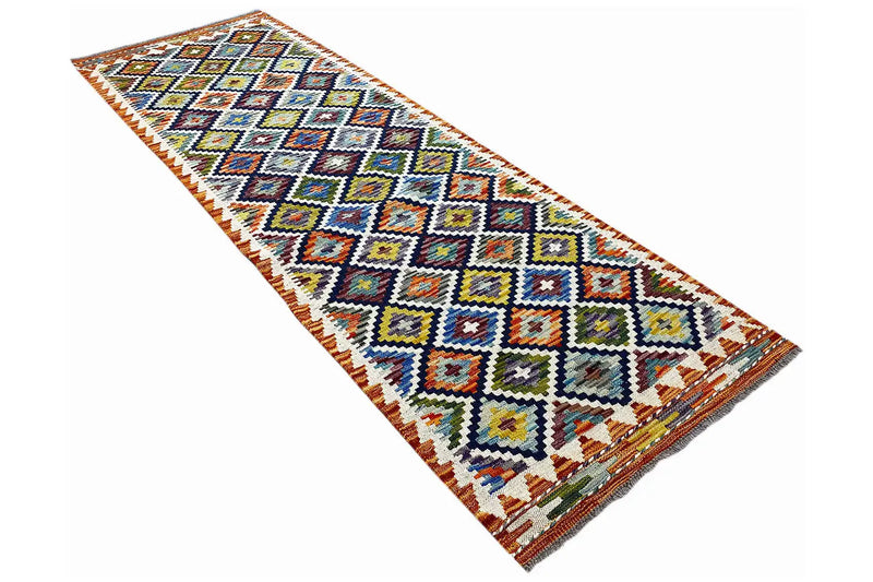 Kelim Afghan Läufer - (198x66cm) - German Carpet Shop