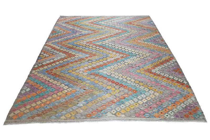 Kelim Afghan 8712 (293x211cm) - German Carpet Shop
