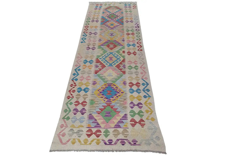 Kelim - Afghan (289x86cm) - German Carpet Shop