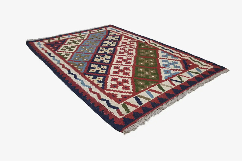 Kilim Qashqai - Multicolor 11PL 145x101cm - German Carpet Shop