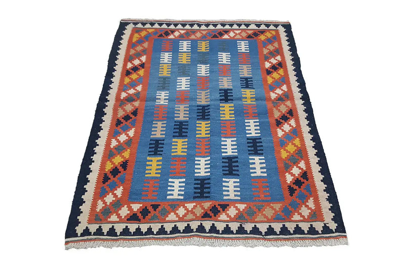 Kilim Qashqai - Multicolor 802427 142x105cm - German Carpet Shop