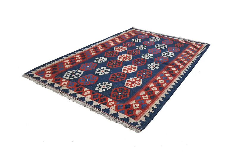 Kilim Qashqai - Multicolor - (146x99cm) - German Carpet Shop