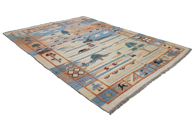 Kilim Qashqai  - 605610 (206x152cm) - German Carpet Shop