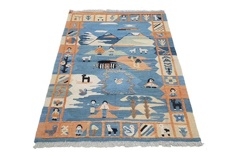 Kilim Qashqai  - 700084 (152x104cm) - German Carpet Shop