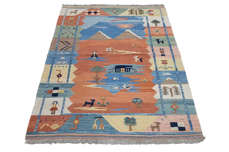 Kilim Qashqai  - 800590 (148x107cm) - German Carpet Shop