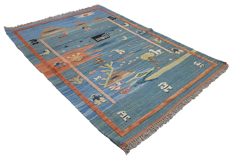 Kilim Qashqai  - 800599 (119x84cm) - German Carpet Shop