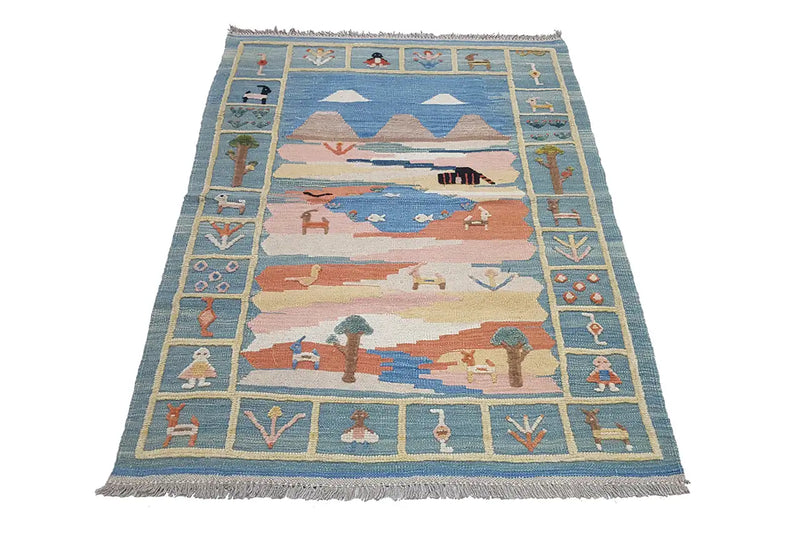Kilim Qashqai  - 800601 (148x104cm) - German Carpet Shop