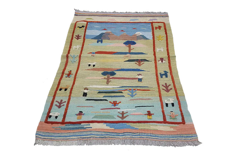 Kilim Qashqai  - 800604 (120x86cm) - German Carpet Shop