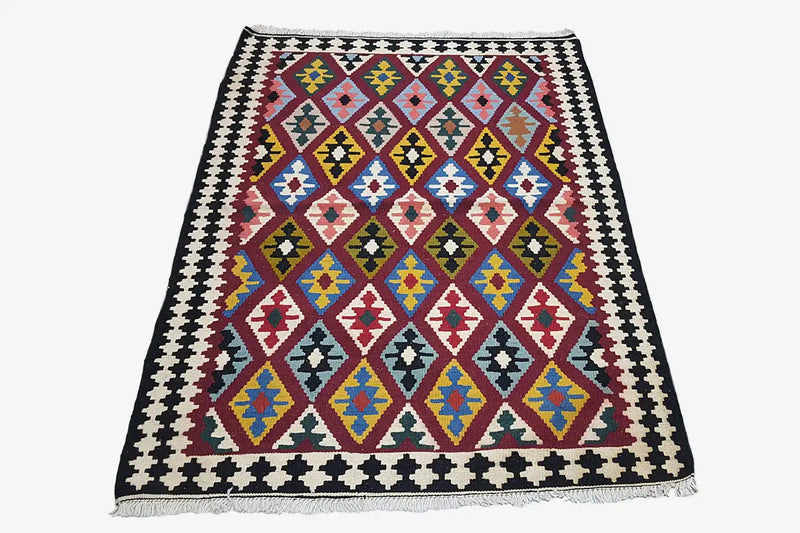 Kilim Qashqai - Multicolor 1PL 141x98cm - German Carpet Shop
