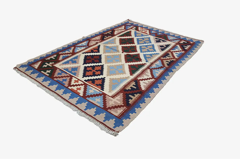 Kilim Qashqai - Multicolor 2PL 145x98cm - German Carpet Shop