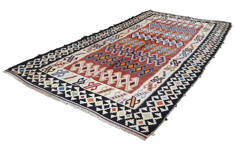 Kilim Qashqai  - 802413 (293x160cm) - German Carpet Shop