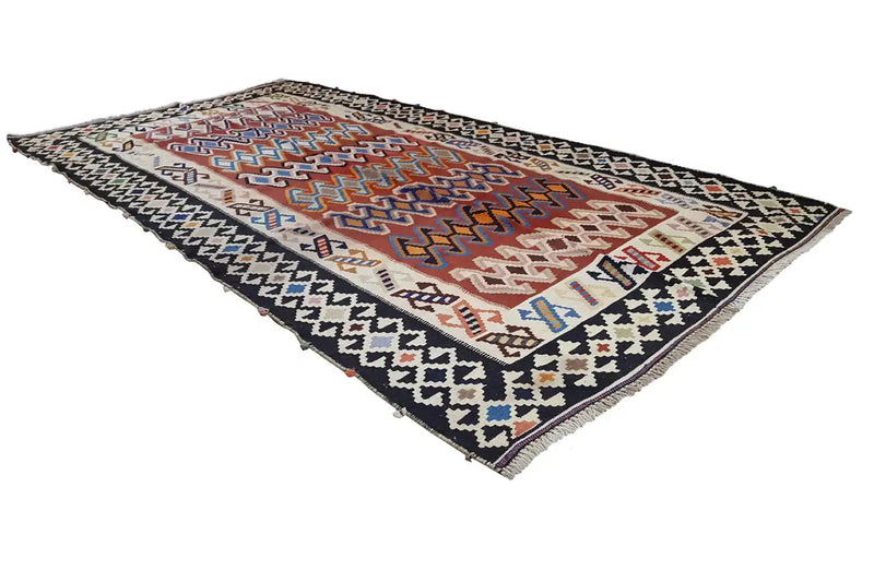 Kilim Qashqai  - 802413 (293x160cm) - German Carpet Shop