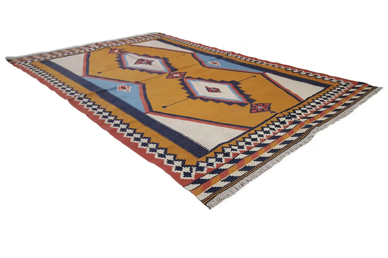 Kilim Qashqai  - 802426 (238x160cm) - German Carpet Shop