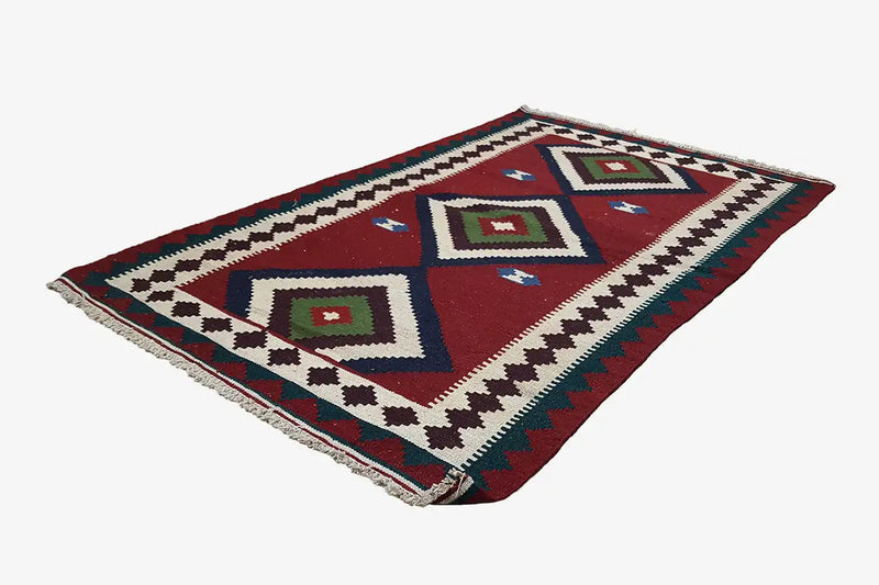 Kilim Qashqai - Multicolor 9500609 163x103cm - German Carpet Shop