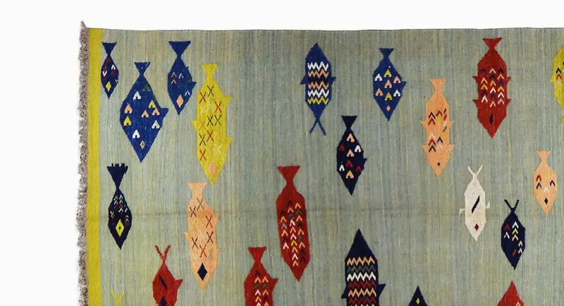 Kelim Qashqai - Multicolor (209x139cm) - German Carpet Shop